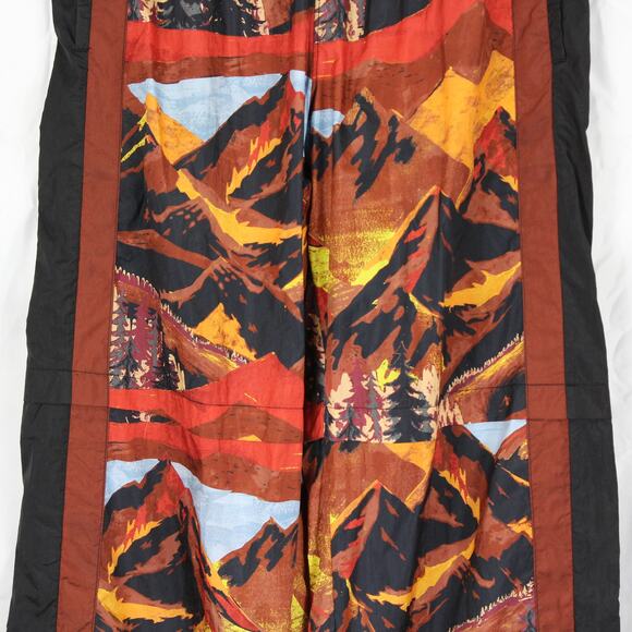 Med FP Free People Printed EndZone TrackPants Ski Nic Route Mocha Apres Mountain - Picture 11 of 15